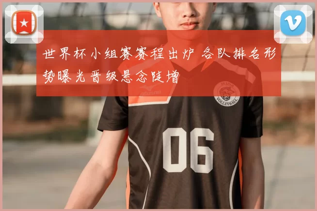 世界杯小组赛赛程出炉 各队排名形势曝光晋级悬念陡增