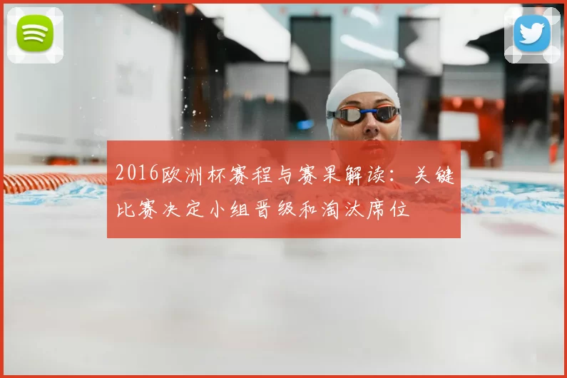 2016欧洲杯赛程与赛果解读：关键比赛决定小组晋级和淘汰席位
